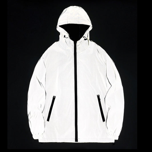 Reflective Glow Windbreaker Jacket