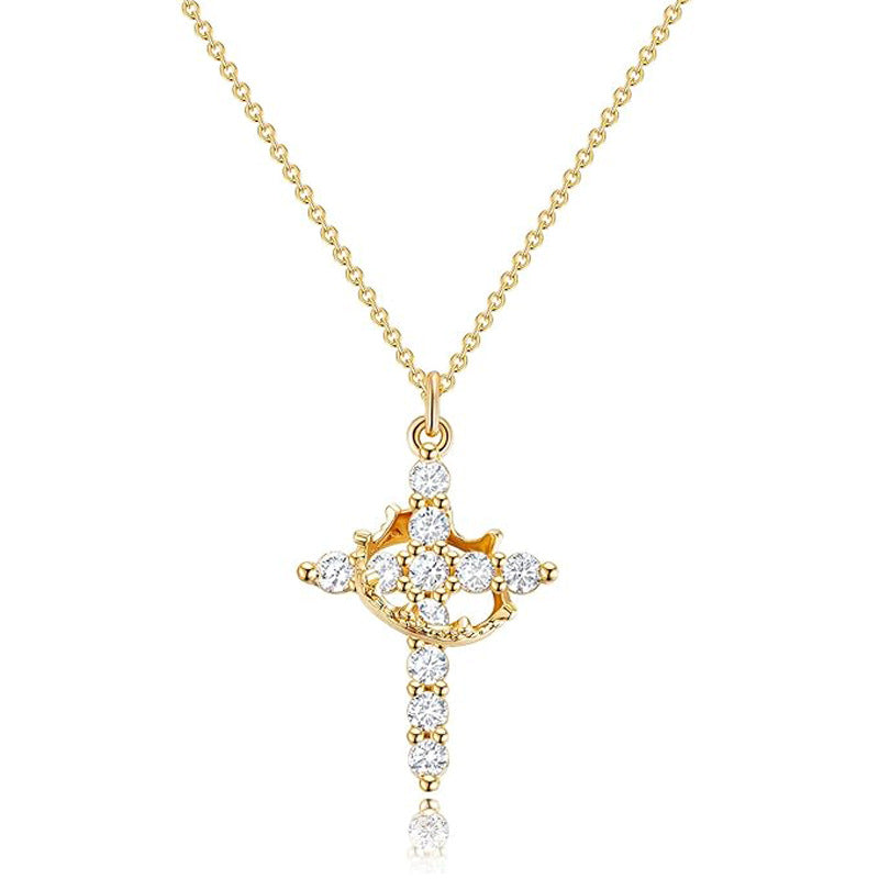 VraCele™ Sparkling Cross Pendant Necklace
