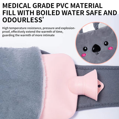 Cute Koala Hot Water Bottle Waist Warmer Set