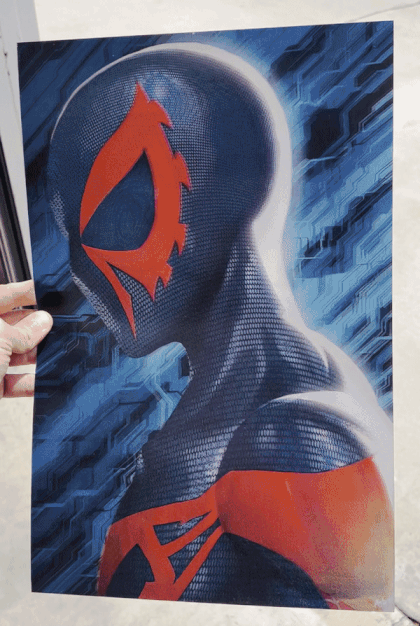 3D Intertwined Webs Lenticular Print